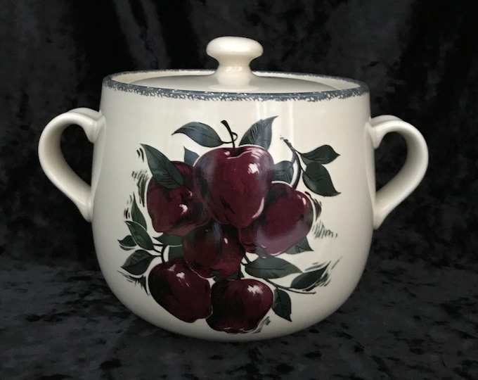 Vintage Apple Stoneware Pot