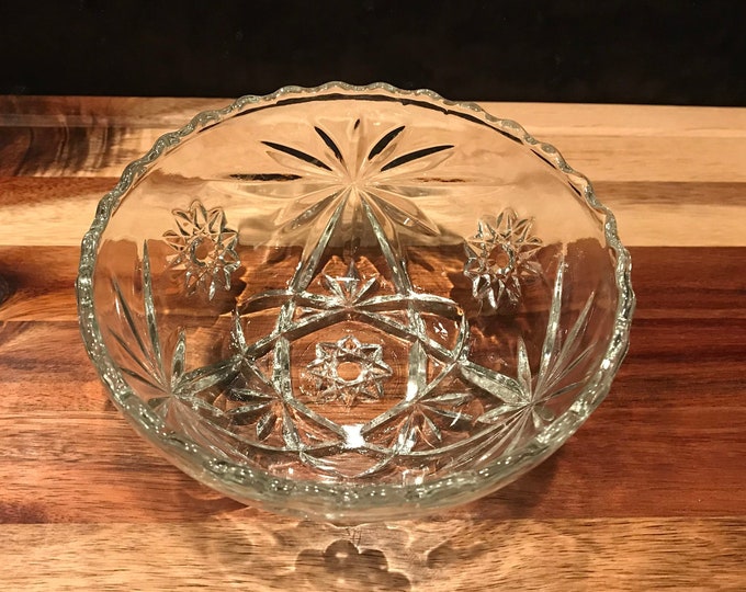 Vintage Pressed Glass Candy Dish