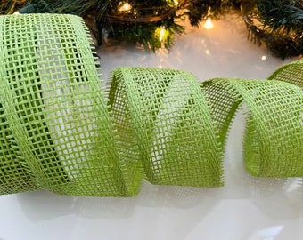 Green Paper Mesh Ribbon - Perfect for Gift Wrapping, Wreaths, Decor & Much More!