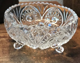 Cut Glass Candy Dish