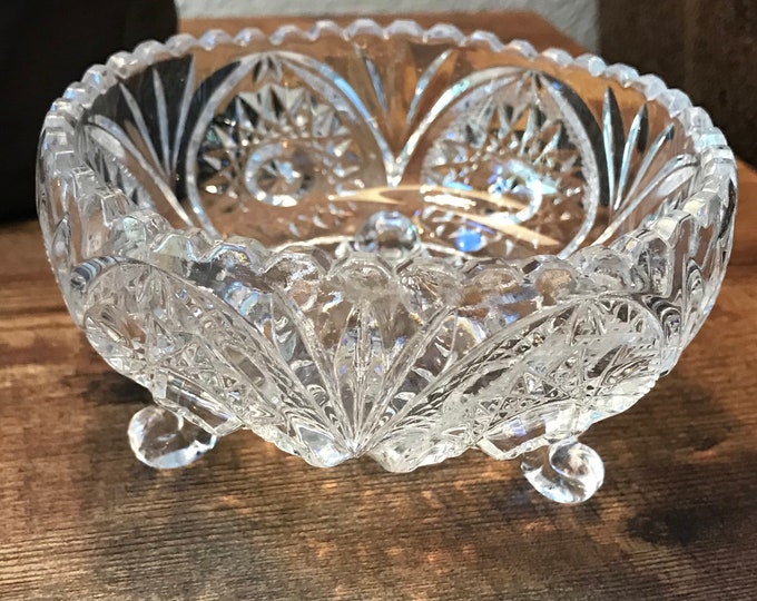 Cut Glass Candy Dish