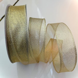 Sheer Wired Ribbon - Etsy