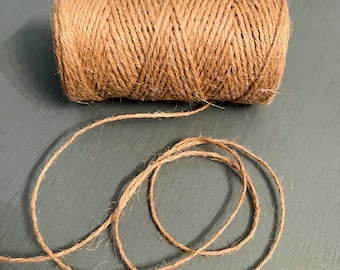 328 Feet - Natural Jute Twine - Great for Gift Wrapping & Crafts