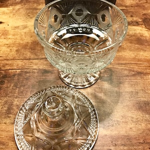 Vintage Cut Glass Candy Dish / A Beautiful Dish To Store & Display Fun Tasty Treats