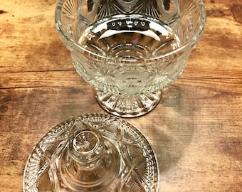 Vintage Cut Glass Candy Dish / A Beautiful Dish To Store & Display Fun Tasty Treats