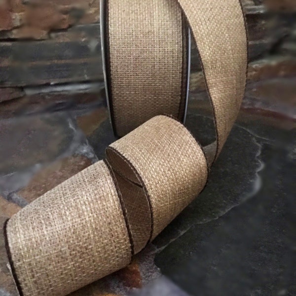 2.5” Wired Burlap Ribbon