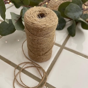 Natural Jute Twine - Cotton Twine - Metallic Twine - Great for Gift Wrapping & Crafts - Choose Length and Color Below