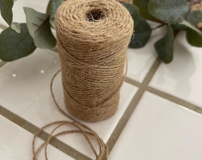 Natural Jute Twine - Cotton Twine - Metallic Twine - Great for Gift Wrapping & Crafts - Choose Length and Color Below