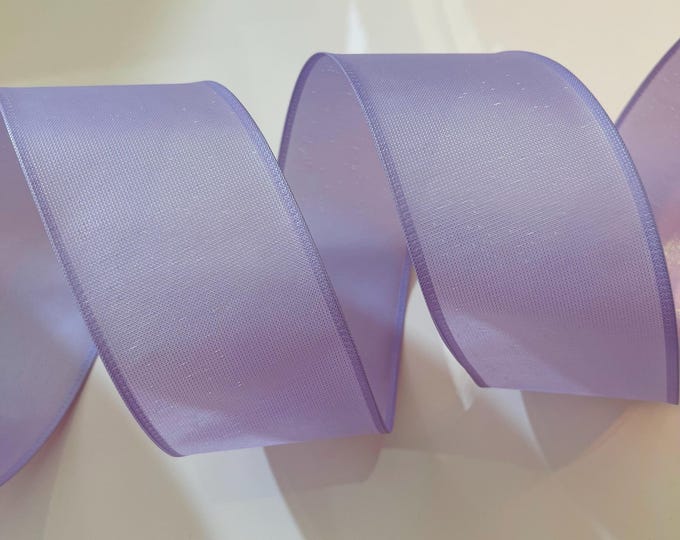 2.5” Lavender Iridescent Wired Ribbon