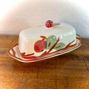 Franciscan Apple Ceramic Vintage Butter Dish