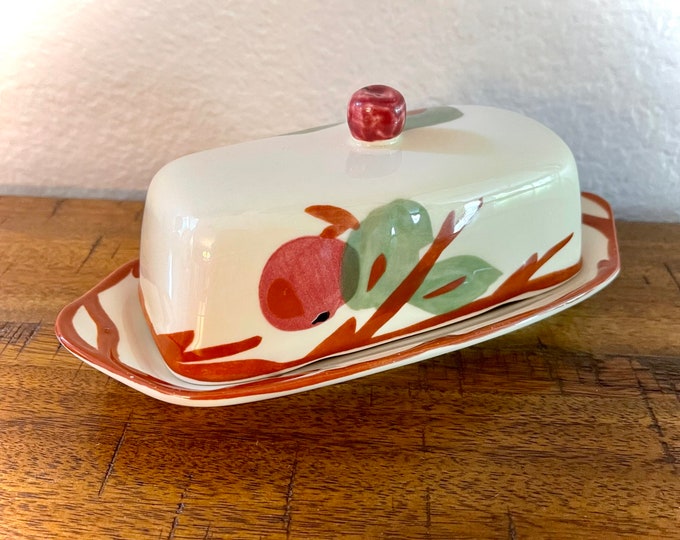 Franciscan Apple Ceramic Vintage Butter Dish