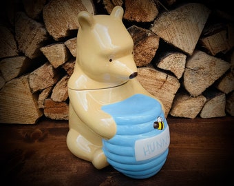 Vintage Winnie The Pooh Ceramic Cookie Jar By Treasure Craft