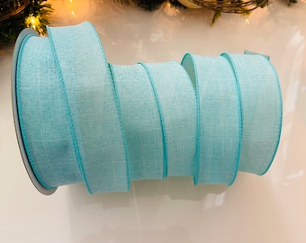 1.5” Misty Aqua Wired Ribbon #428 - Sold By The Yard