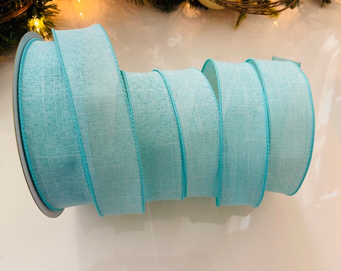 1.5” Misty Aqua Wired Ribbon #428 - Sold By The Yard