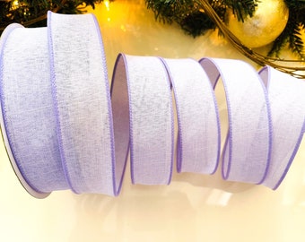1.5” Lavender Wired Ribbon #173 - Sold By The Yard