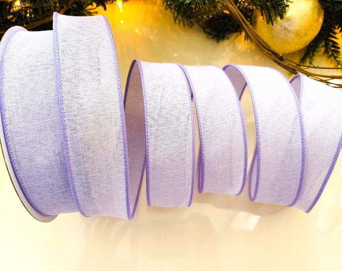 1.5” Lavender Wired Ribbon #173 - Sold By The Yard