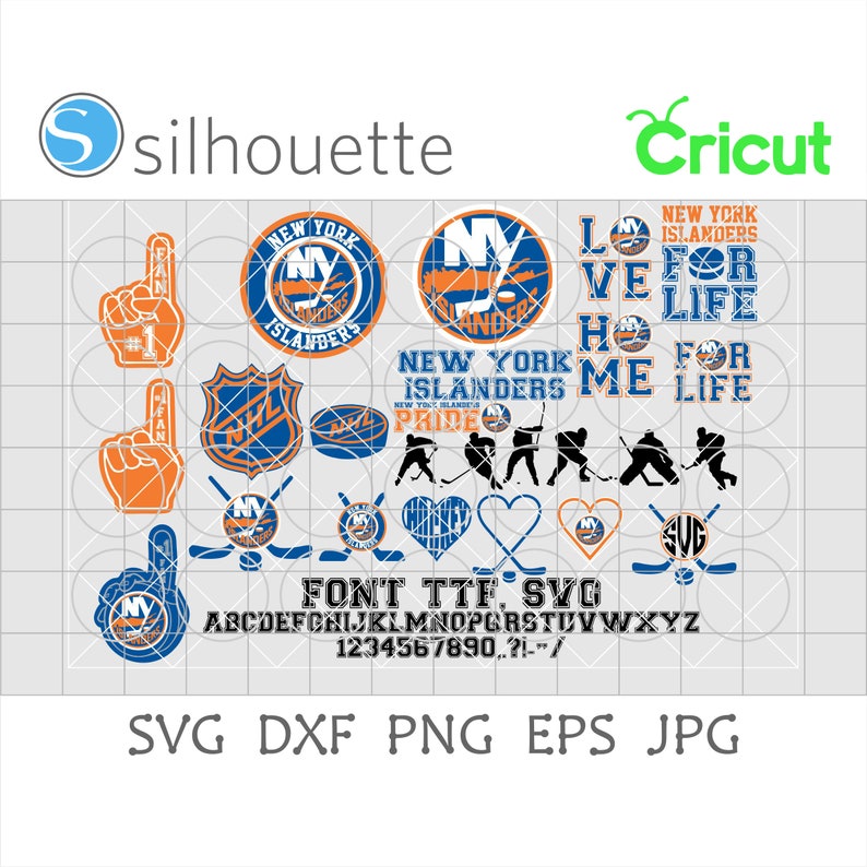 New York Islanders Digital Cut Files Svg