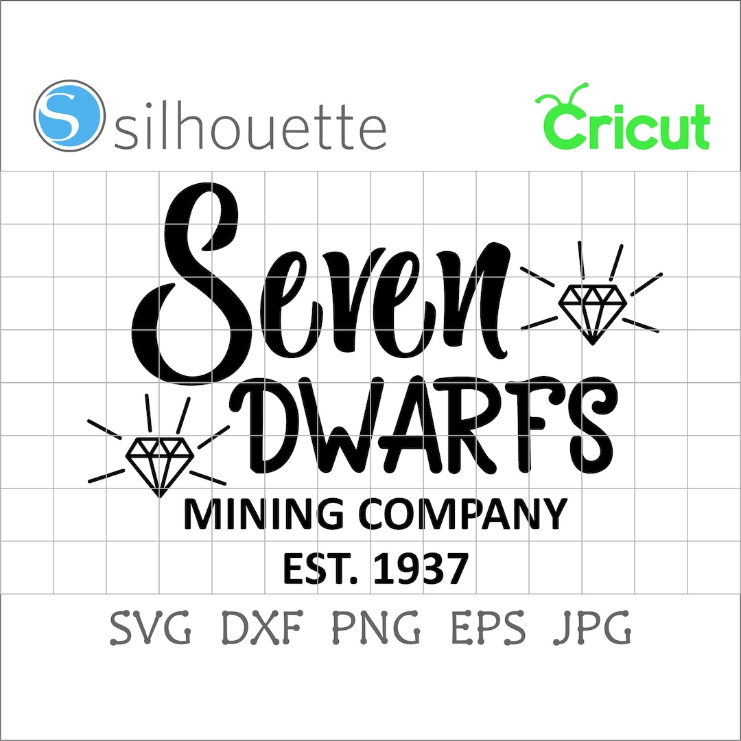Seven Dwarfs Svg Dwarfs Svg Magic Kingdom SVG Family Trip - Etsy