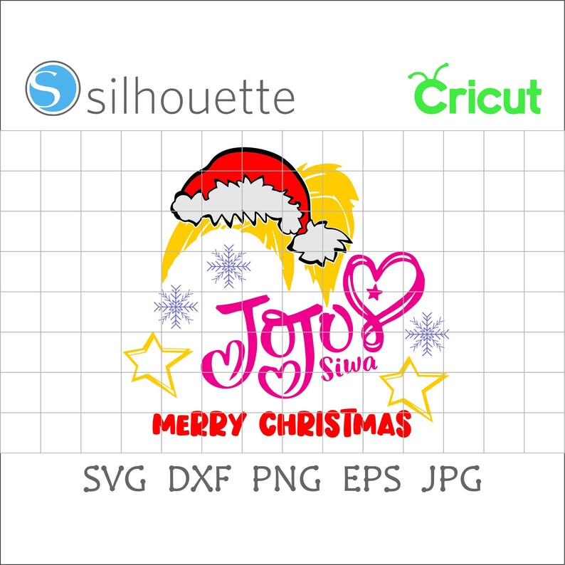 Merry Christmas Svgchristmas Jojo Svgjojo Siwa Squadjojo | Etsy