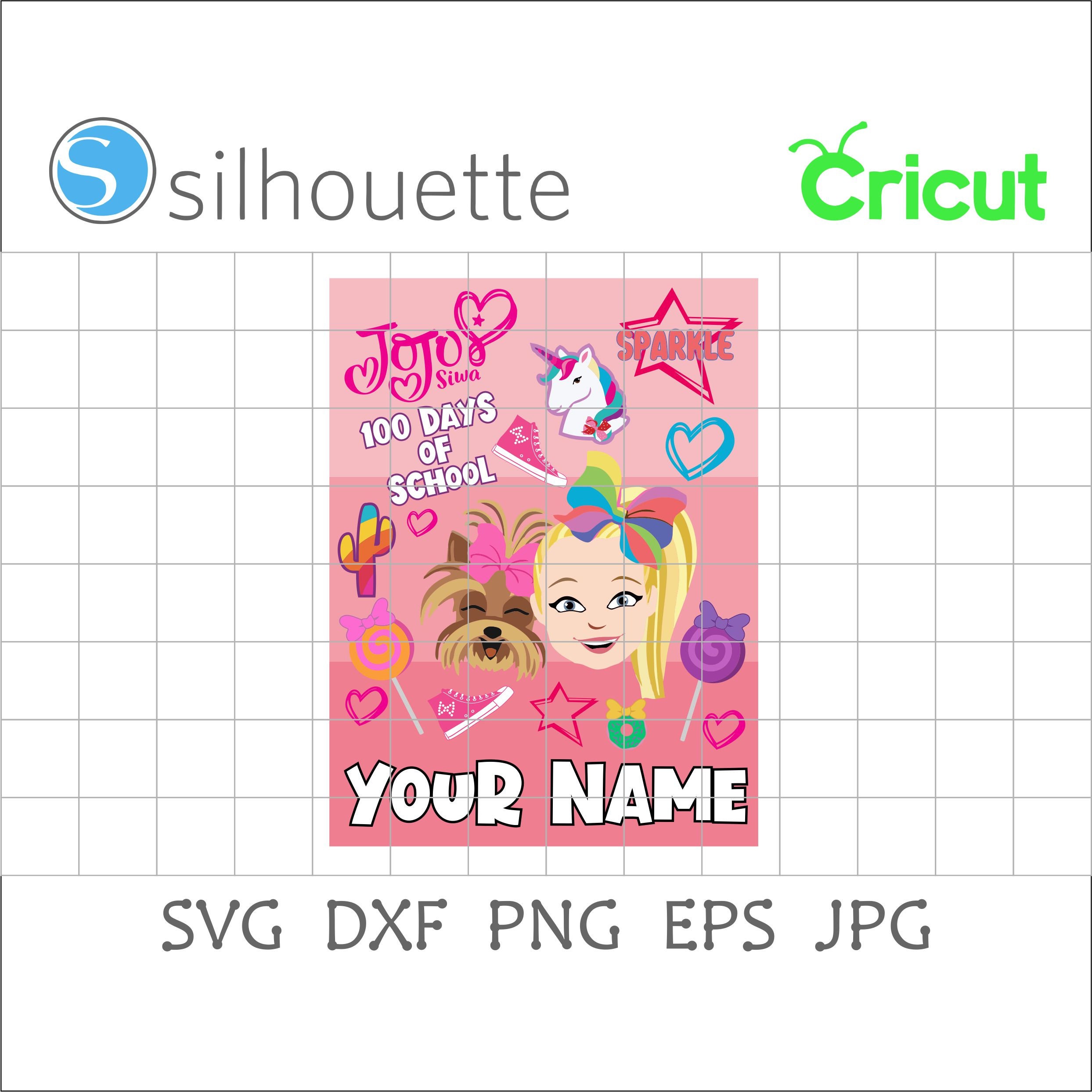 Custom file JoJo siwa printable SVG Cut File commercial | Etsy
