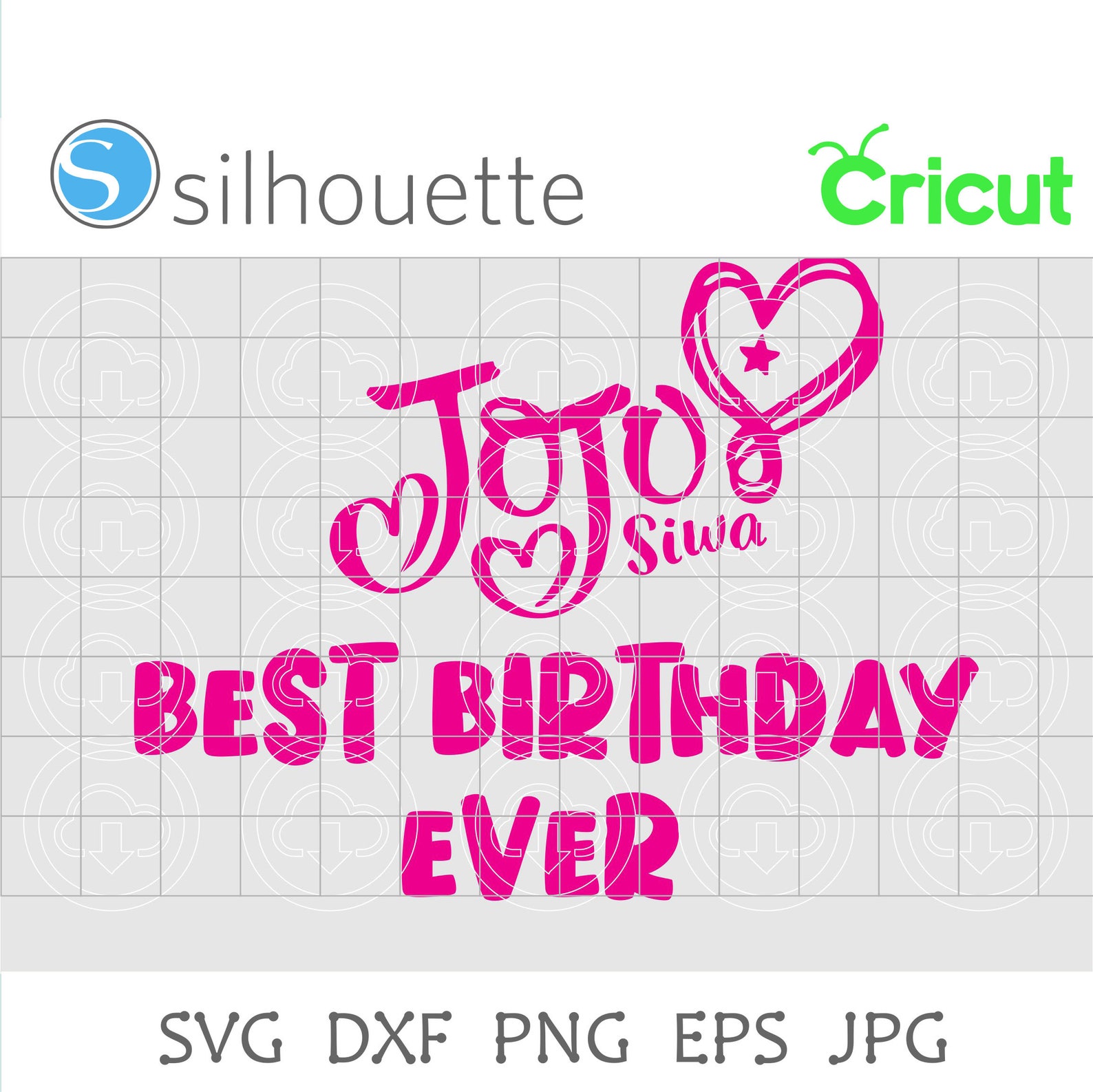 Best birthday ever Jojo Siwa vector SVG Cut File | Etsy