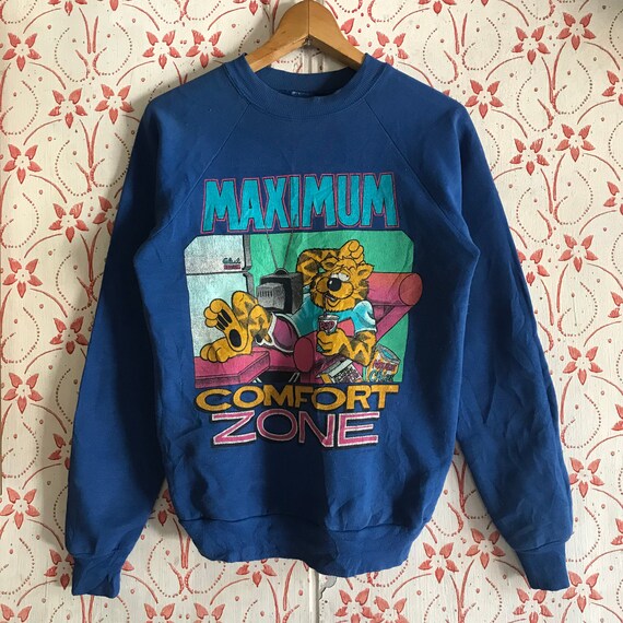 Vintage maximum comfort zone tiger rest animal tee