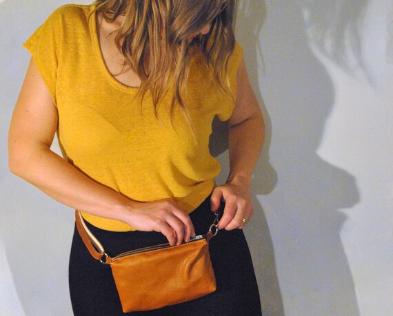 tan fanny pack