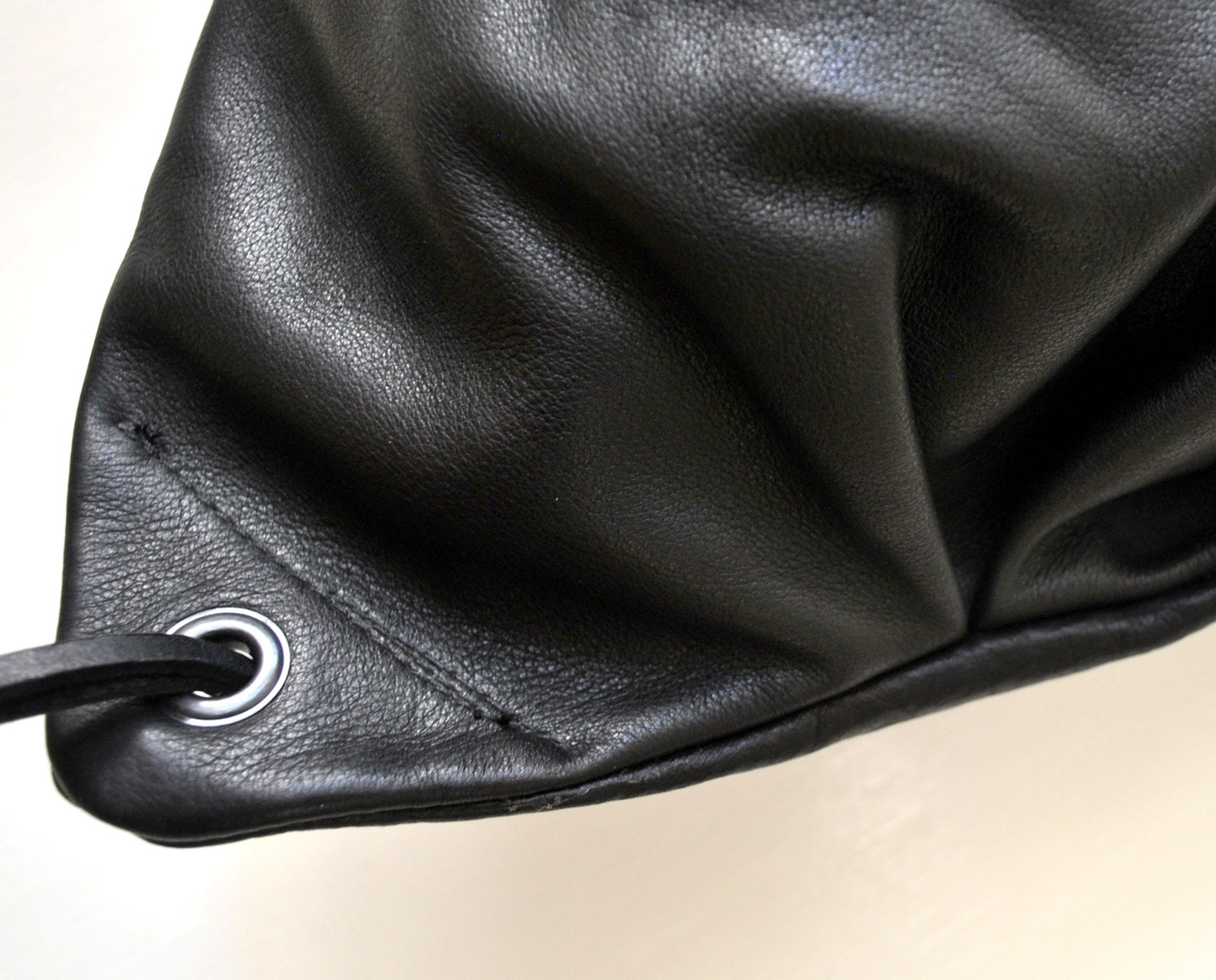 Womens Leather Backpack Cinch Bag Drawstring Bag - Etsy