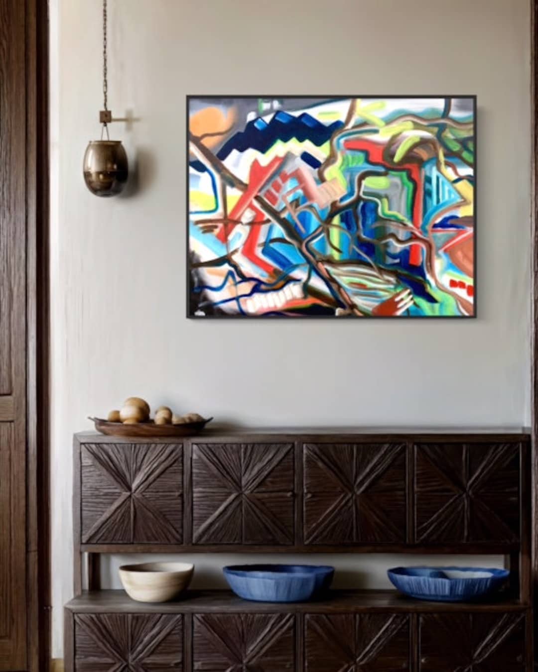 Original Oil on Canvas Golden Ears Abstract Art No Reproduction's ...