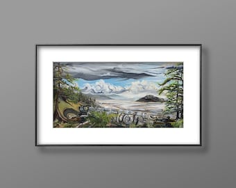 Tofino Long Beach Art Print, Vancouver Artist Painting