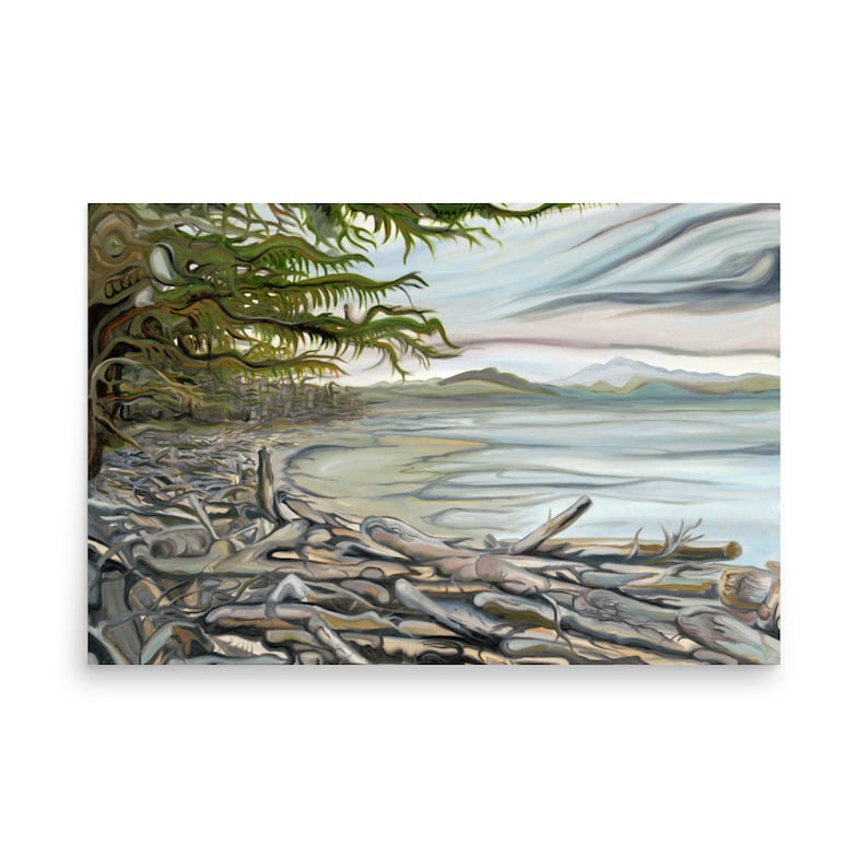 ART  print Rebecca spit bc ,Vancouver,