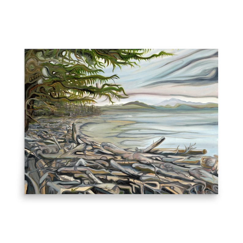 ART  print Rebecca spit bc ,Vancouver,