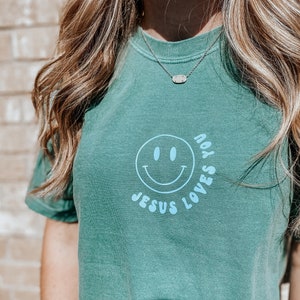 Jesus Loves You | Smiley Face | Christian Tee