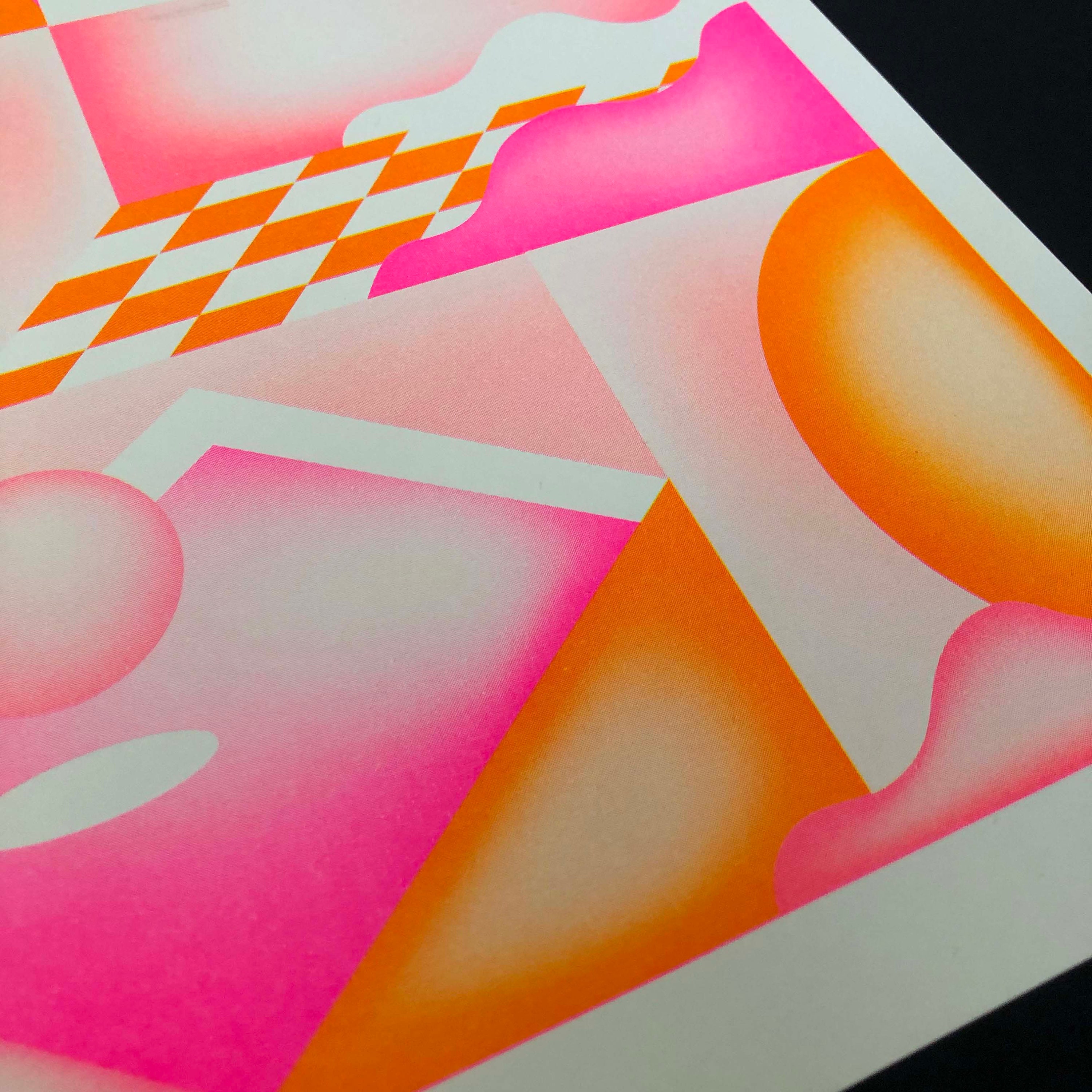 Life Drawing Risograph A3 Risograph Print of a Pink Yellow Still-life - Etsy
