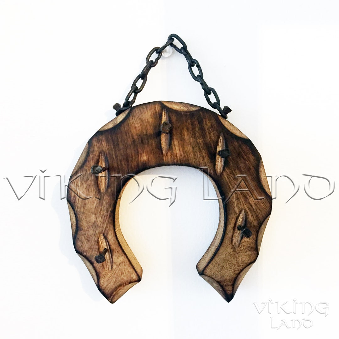 Horseshoe Key Holder Wooden Horseshoe Home Decor Wall Etsy