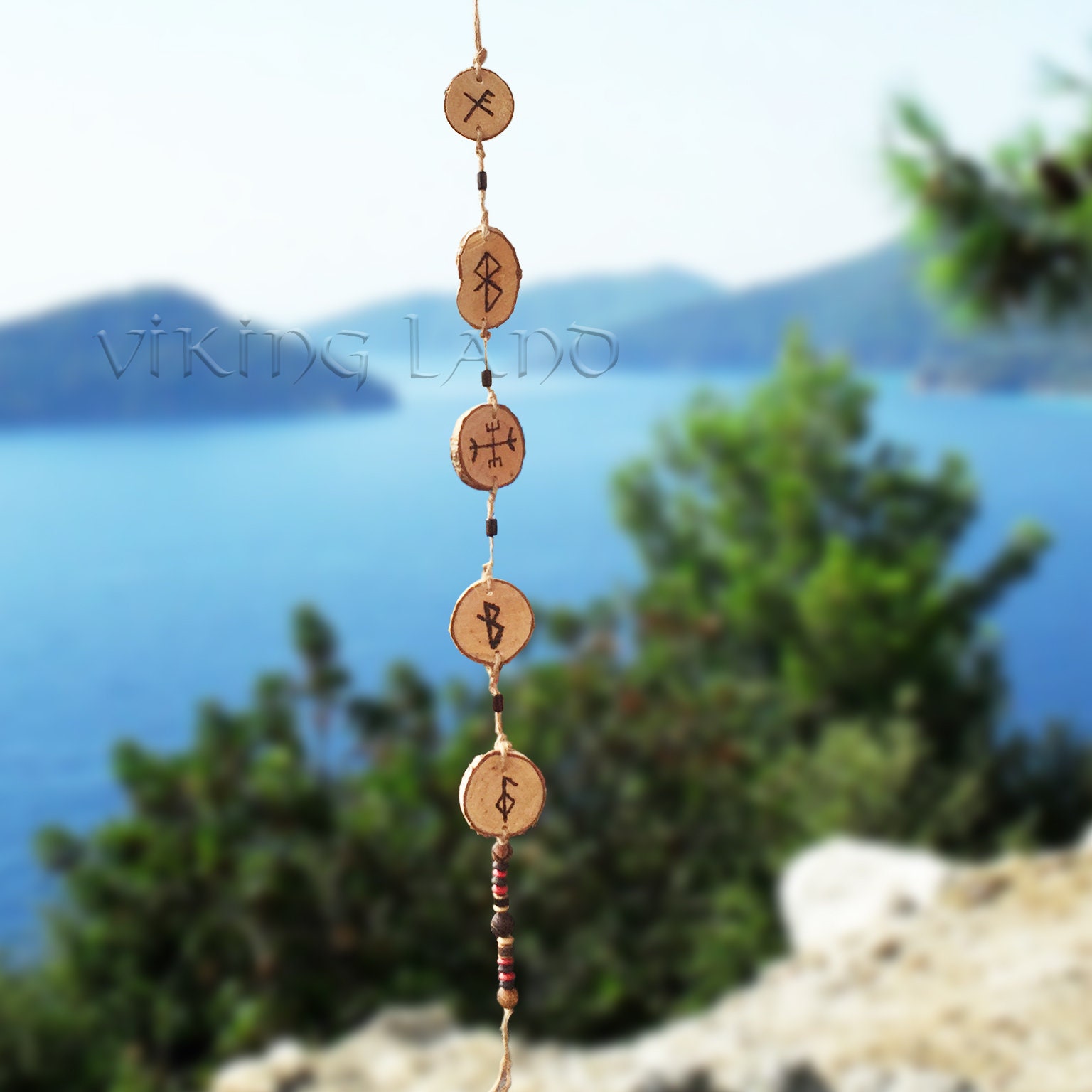 Protection Amulet - Viking Amulet - Magic Symbols - Icelandic Magical Staves Protection Amulet - Good Luck Health Healing - Pagan - Wicca