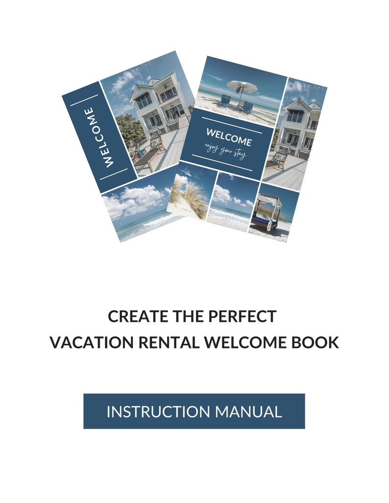 Airbnb Book Template, VRBO Book, Vacation Rental Guest