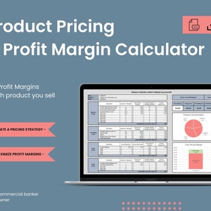 Product Pricing Calculator for Etsy or Other Use, Product Profit Margin Calculator, COGS Spreadsheet, Excel Business Product Tracker