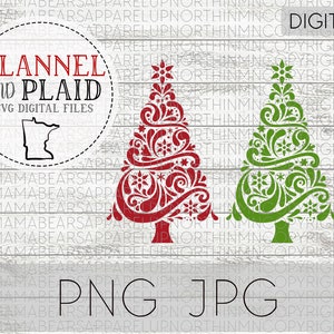 Scandinavian Christmas Tree SVG JPG PNG