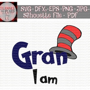 Grandma I Am - Gran I Am - One I Am - I Am - Birthday - Gift - Be Kind - SVG JPG PNG  Digital File for Silhouette, Cricut