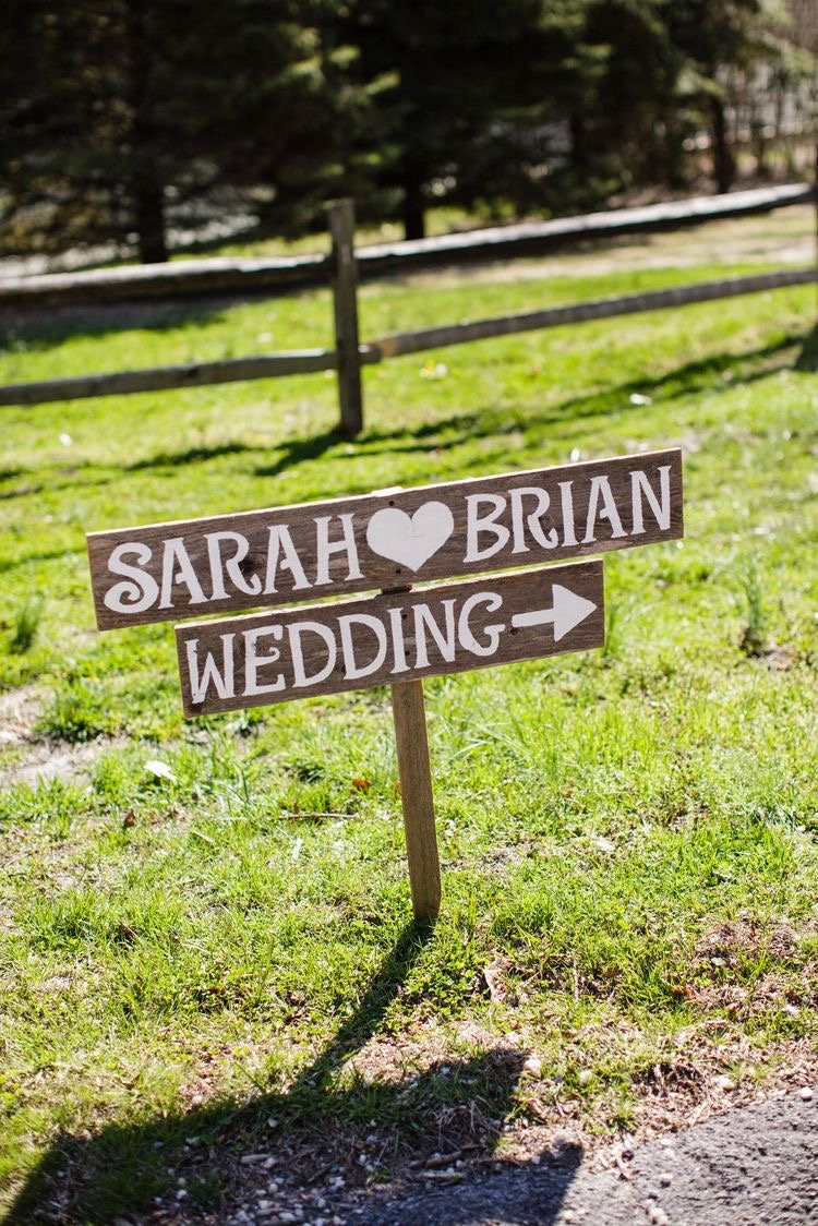 Rustic wedding Signs Romantic Outdoor Weddings Wood Wedding Etsy