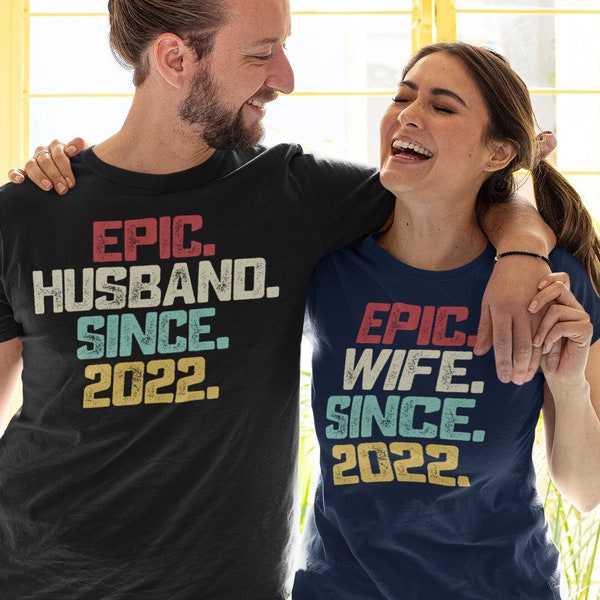 2nd Wedding Anniversary Gift For Him / Gift for Couple / 2nd Anniversary Shirt Gift For Her / Gift For Husband And Wife / Cotton Anniversary