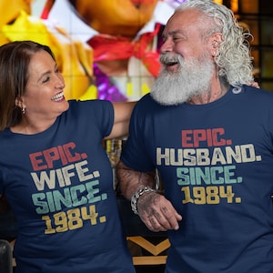 40th Anniversary Gift For Him, Gift for Couple, Ruby Wedding Anniversary Shirt For Her, Gifts For Husband And Wife, Parents Anniversary