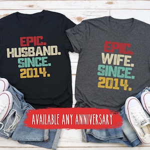 11 Year Anniversary Gift For Wife And Husband Personalized Shirts 11th Wedding Anniversary Gift For Him Her 11 Years Marriage Present