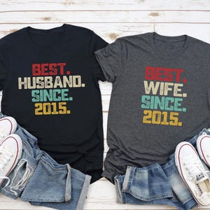 Husband Wife Anniversary T-Shirts, Matching Couple Gift