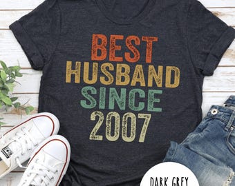 19th Anniversary Gift for Husband Since 2007, Bronze Wedding Anniversary Shirt