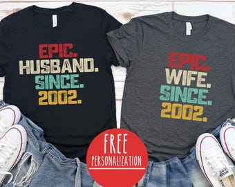 Shirts voor 24e verjaardag: bijpassend cadeau voor stel, T-shirts voor man en vrouw