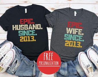 13th Wedding Anniversary Gift For Him / Gift for Couple / 13th Anniversary Shirt Gift For Her / Gifts For Husband And Wife