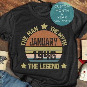 80th Birthday Shirt: Vintage 1946 Gift for Dad, Grandpa