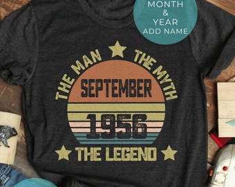 70th Birthday Decorations 70 Years Birthday Shirt, Born In 1956 Grandpa T-Shirt